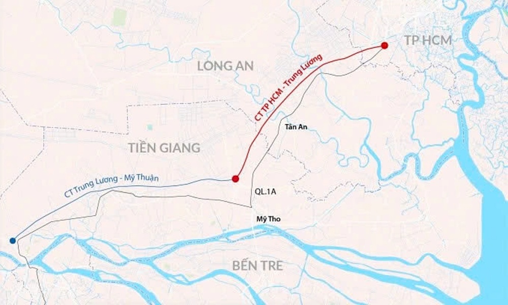 Dự án mở rộng cao tốc TP. Hồ Chí Minh – Trung Lương- Mỹ Thuận sẽ khởi công vào tháng 12/2025.